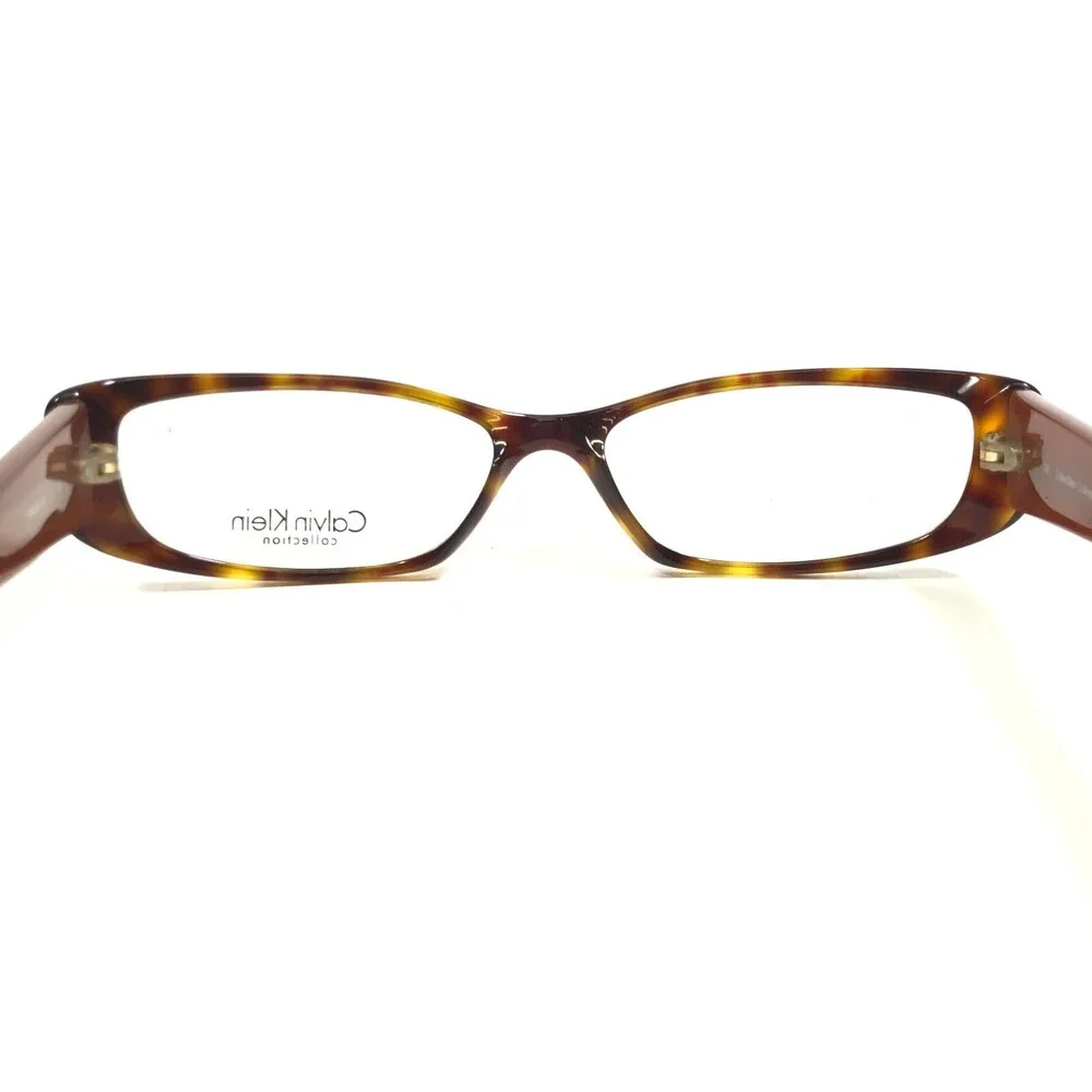 Calvin Klein Eyeglasses Frames 965 125 Tortoise Brown Red Cat Eye 53-15-135